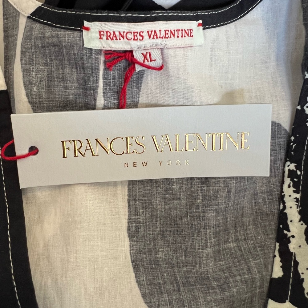 FRANCES VALENTINE Rosa Caftan Flintstone Oyster Black - Picture 3 of 9